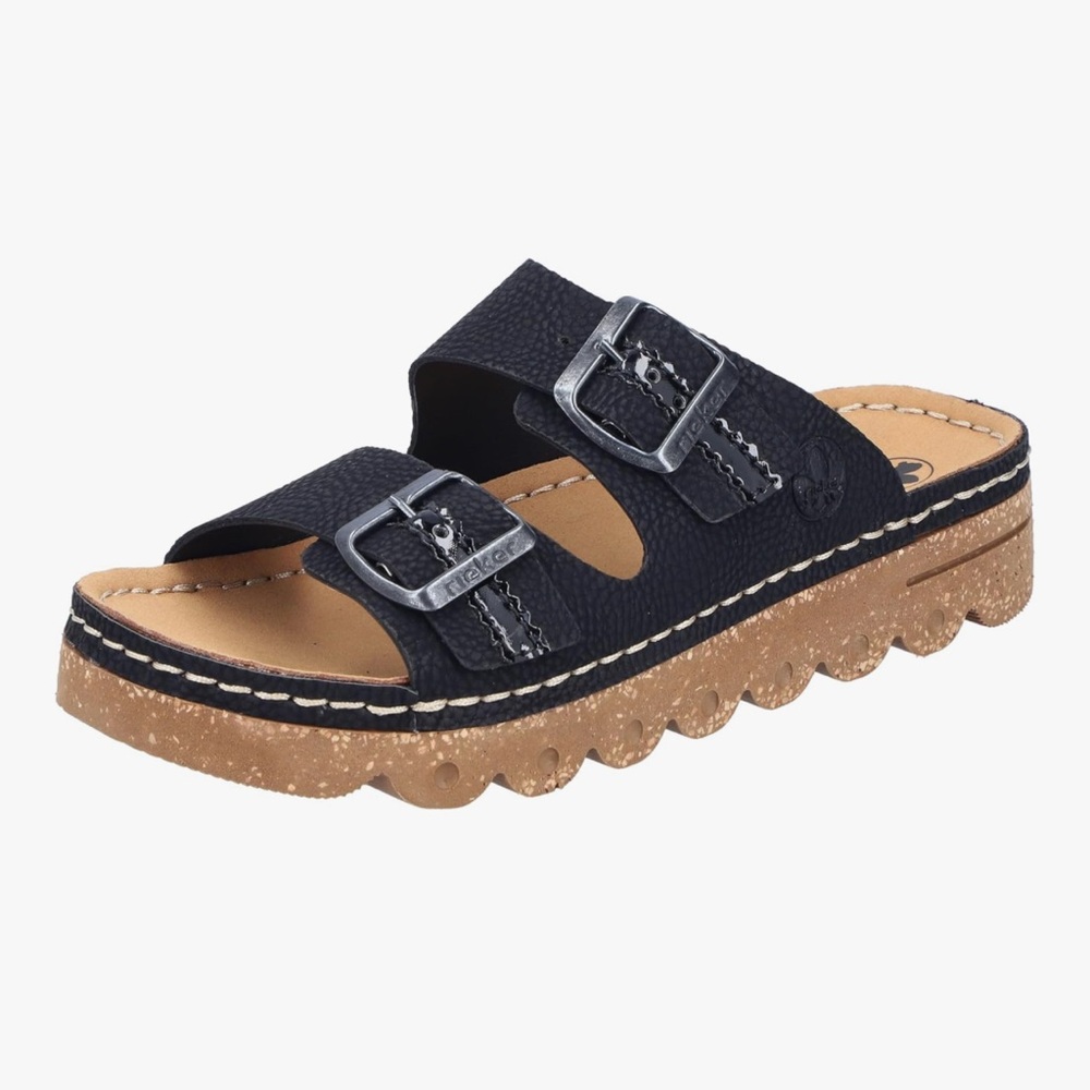 Rieker Black and Tan Sandals - new in box